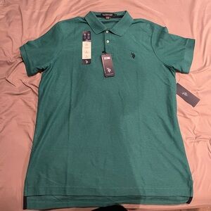 Green L Polo Shirt New With Tags